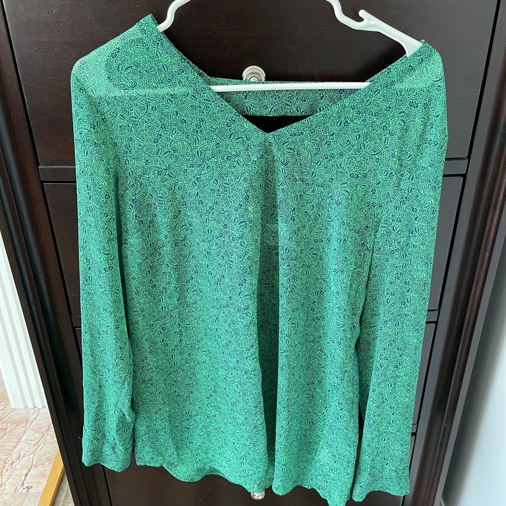 Cabi green blouse